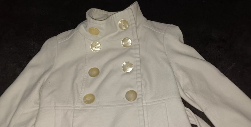 Casaco branco de fazenda