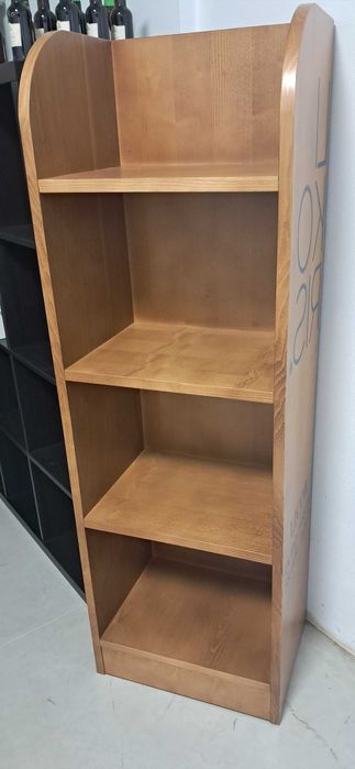 Expositor de madeira maciça para garrafas