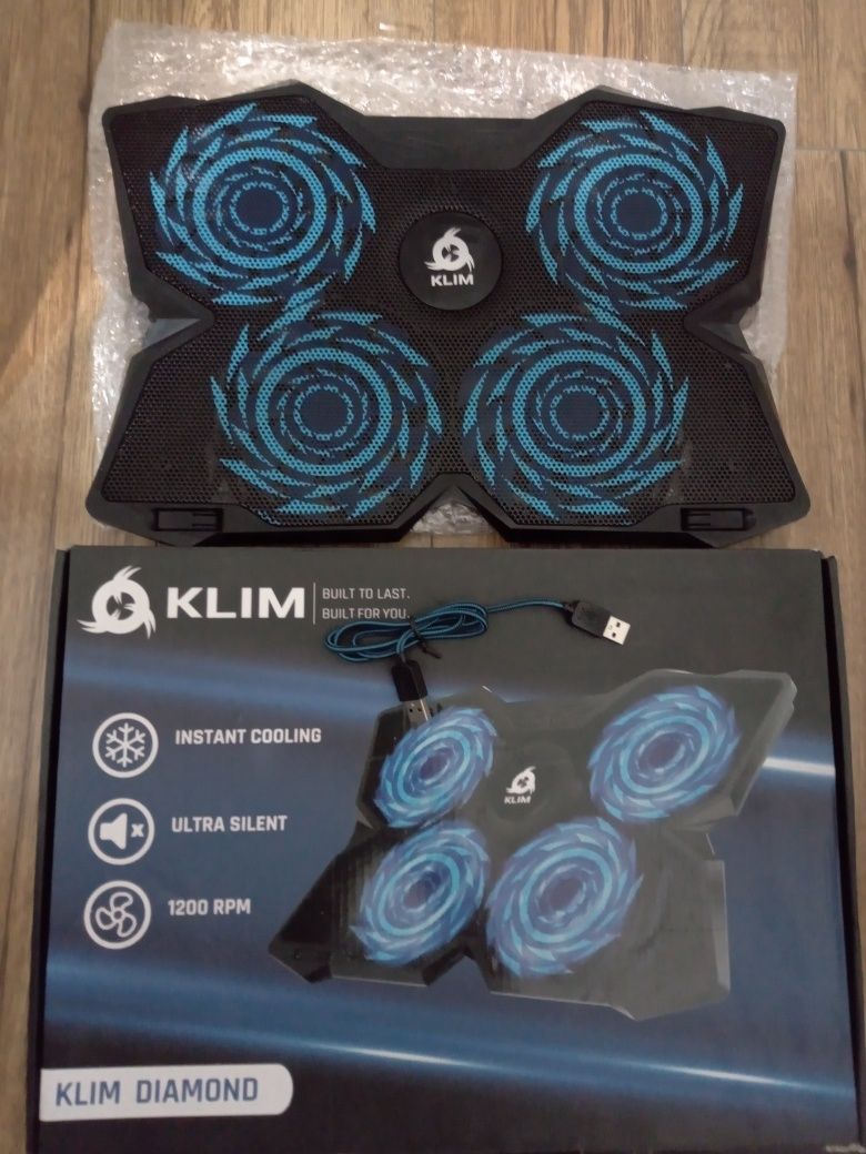 KLIM Diamond Podstawka chłodząca pod laptopa 11-19 cali