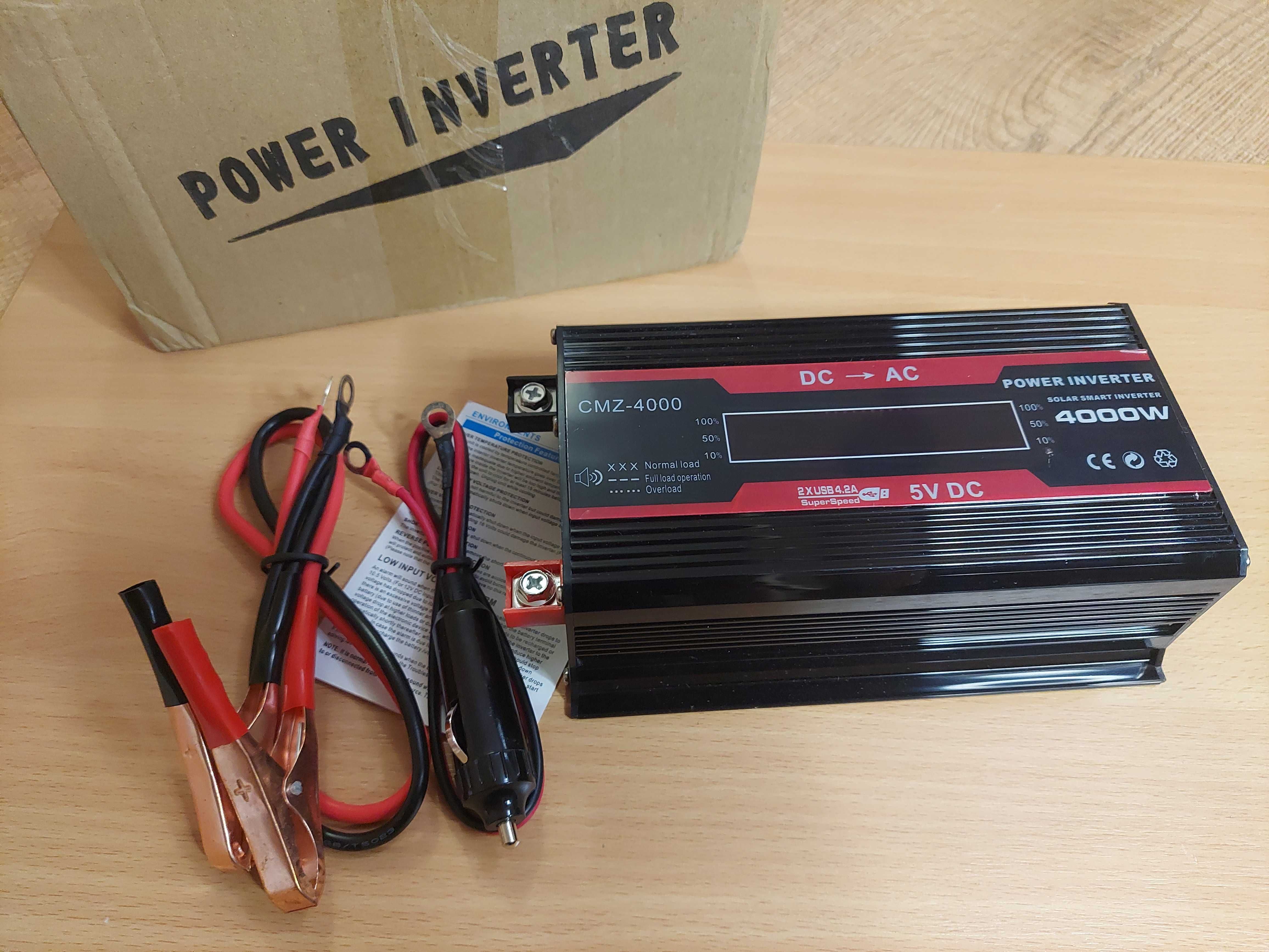 Інвентор 12v/220v 4000w, перетворювач напруги, переобразитель