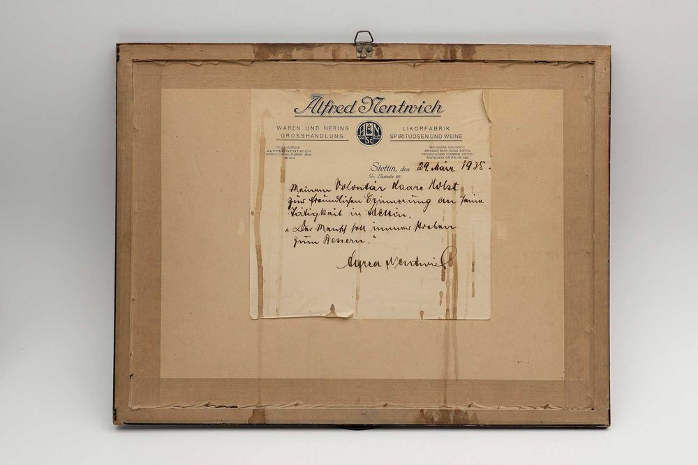 Hans Tiburtius, "Stettin, Hafen" ("Szczecin, Port"). Dedykacja.