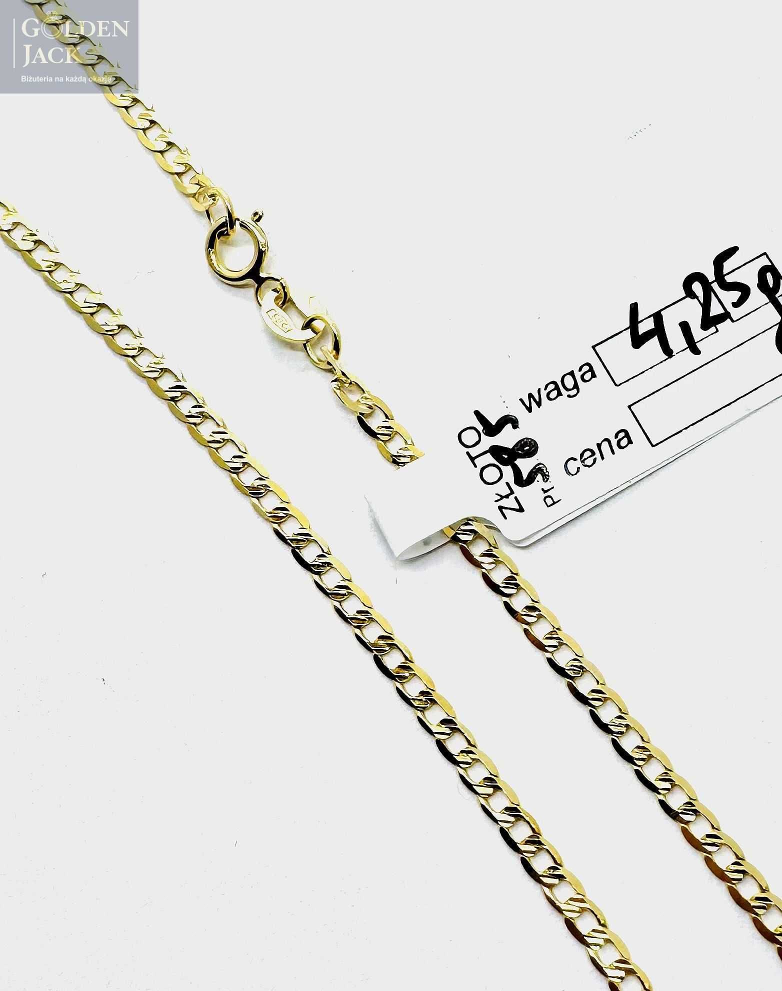 Złoty łańcuszek splot Pancerka złoto pr. 585 długość 55 cm waga 4,25 g