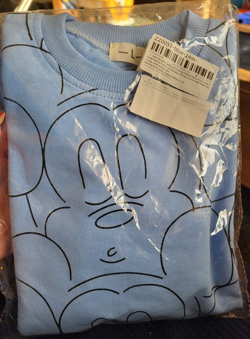 Dres dziecięcy r. 80. Błękit, myszka miki.