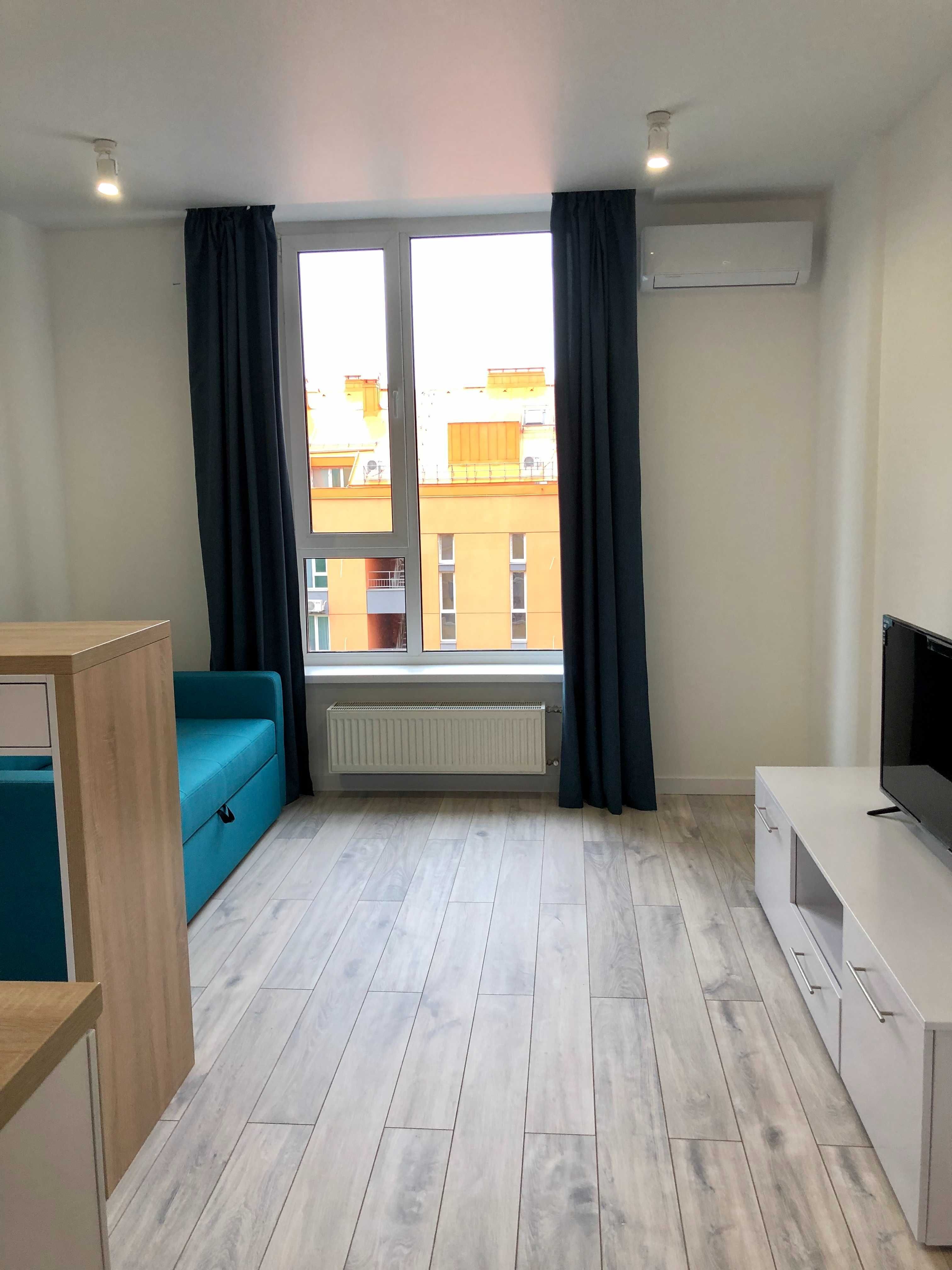 Оренда квартири-студії 21 м2 в ЖК Комфорт Таун, просп. Соборності, 17