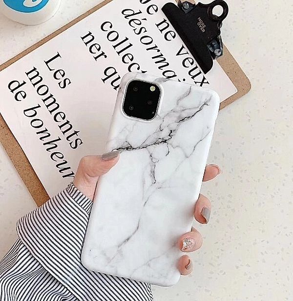 Wozinsky Marble żelowe etui pokrowiec marmur Xiaomi Mi 10 Lite różowy