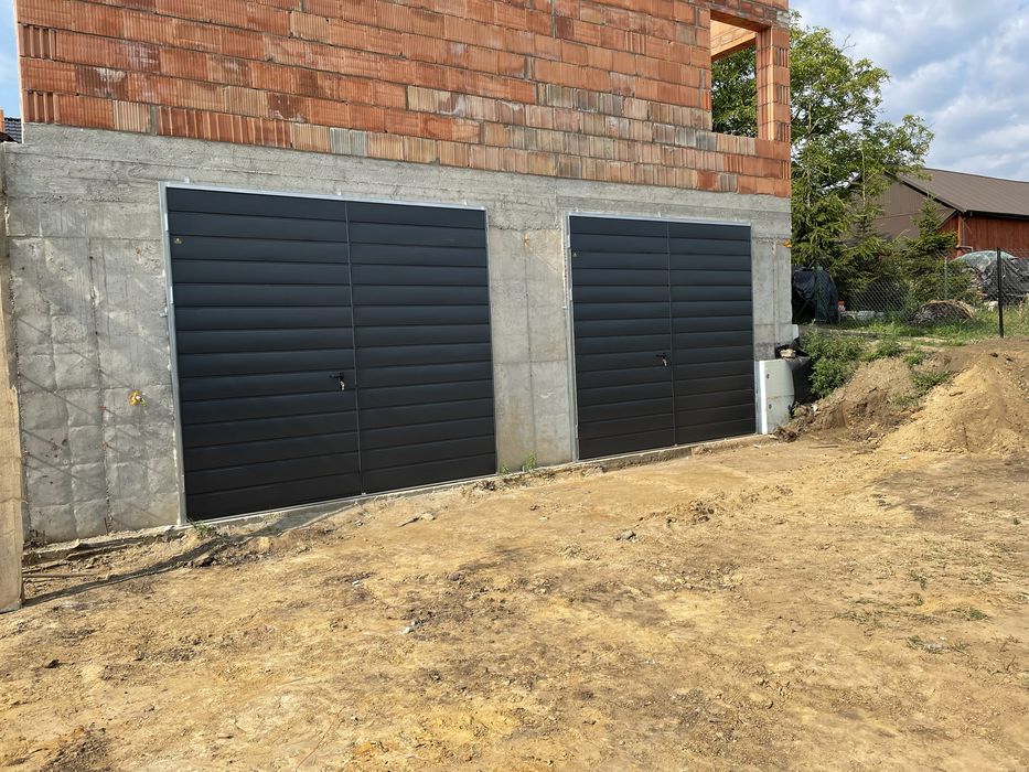 Bramy garażowe uchylne/ dwuskrzydłowe/ drzwi stalowe PRODUCENT