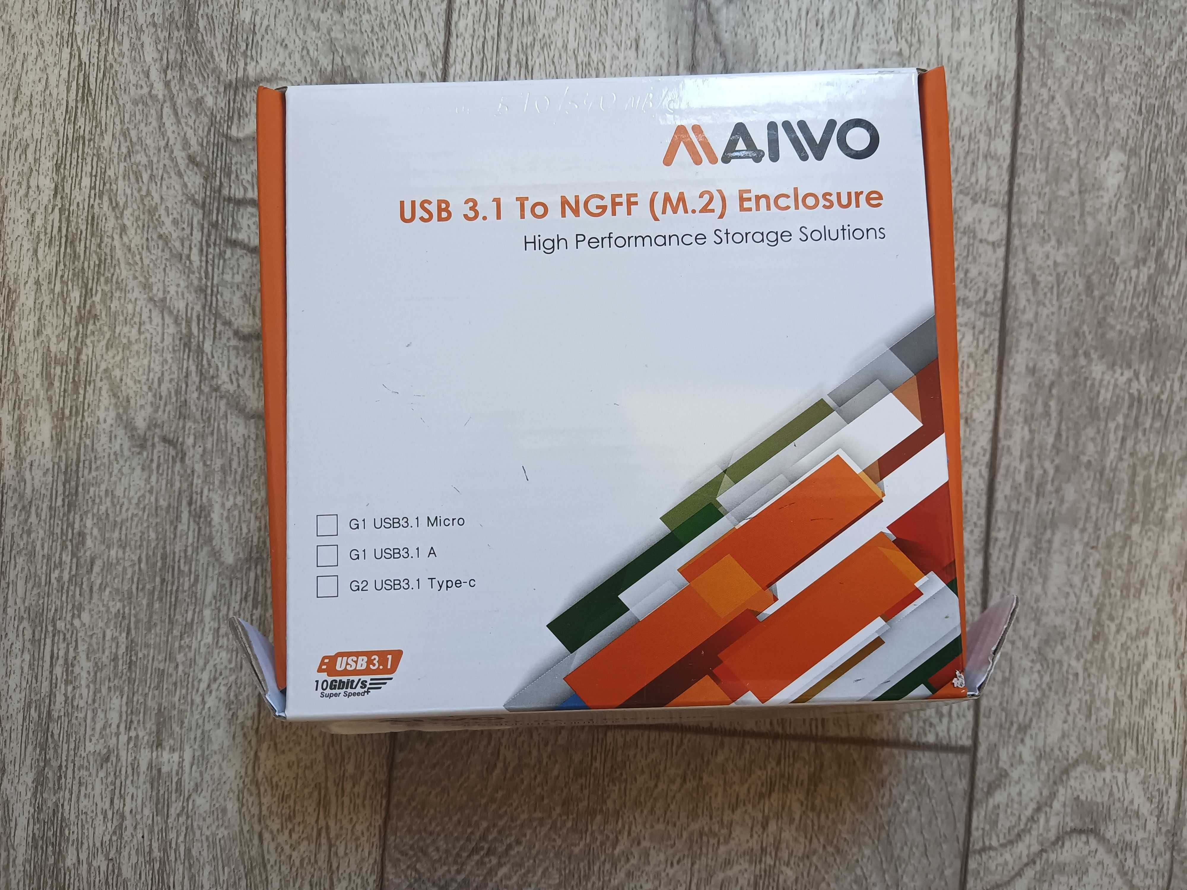 Зовнішня кишеня Maiwo K16N для 1,8" M.2 (NGFF) SSD через USB3.0