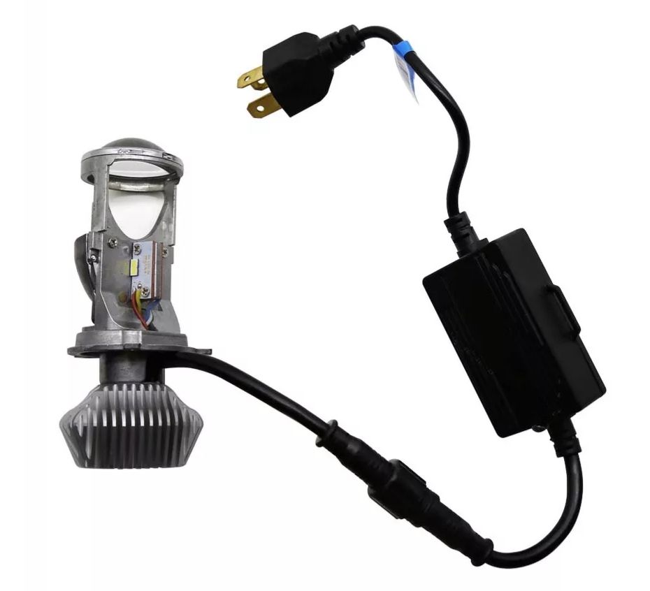 Мощные mini LED линзы лампы ( лампочки) Н7 Н4 в Фары