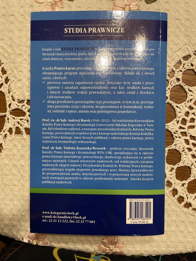 Prawo karne podręcznik Andrzej Marek Violetta Konarska-Wrzosek 11 wyda
