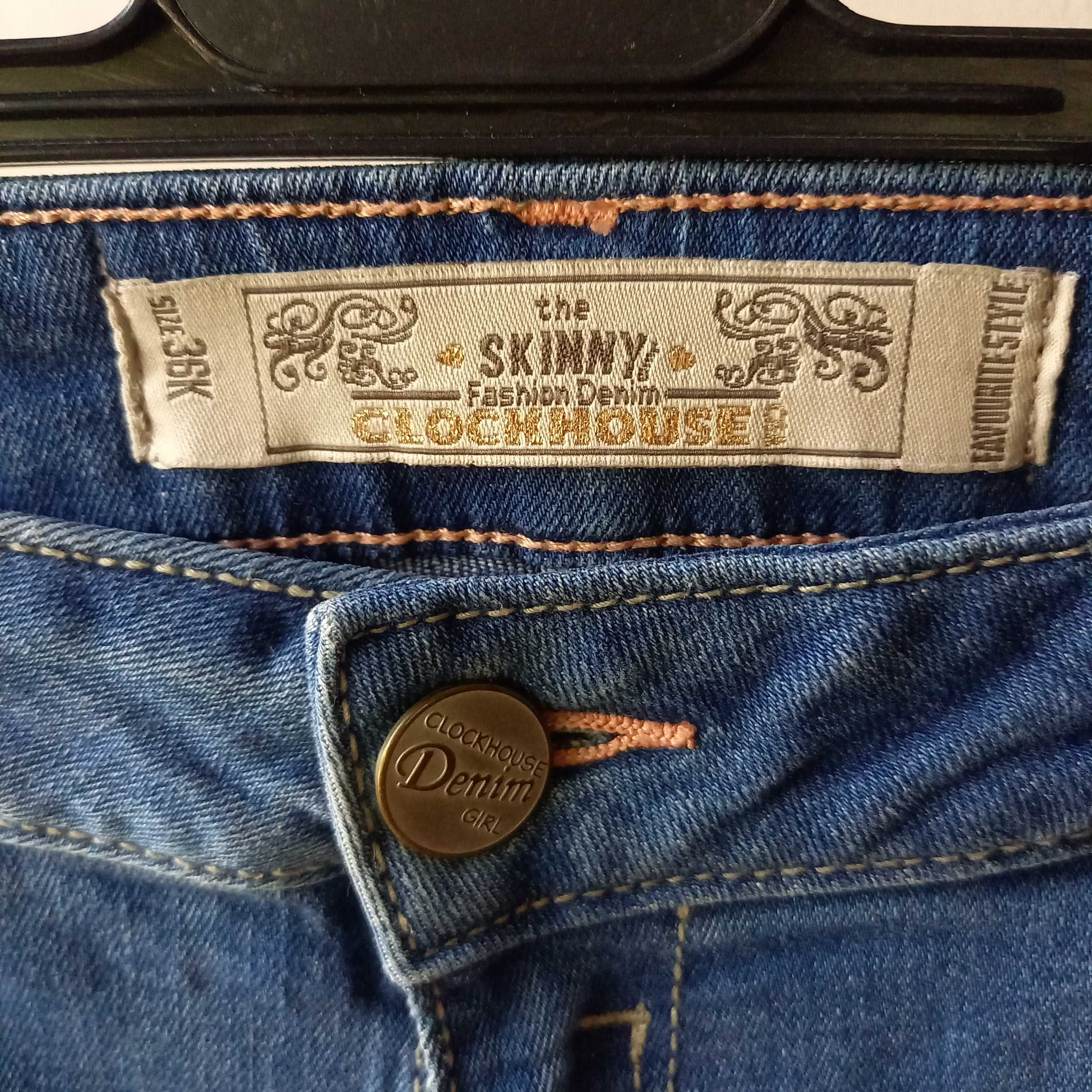 Spodnie damskie jeansy skinny roz. S Clockhouse