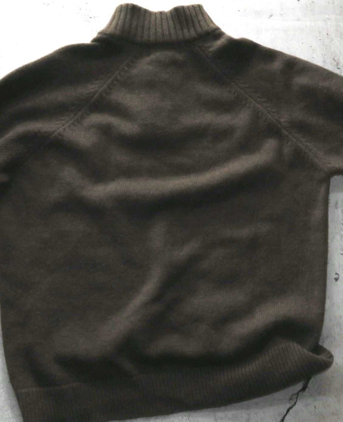 Barbour gruby sweter wełniany XXL