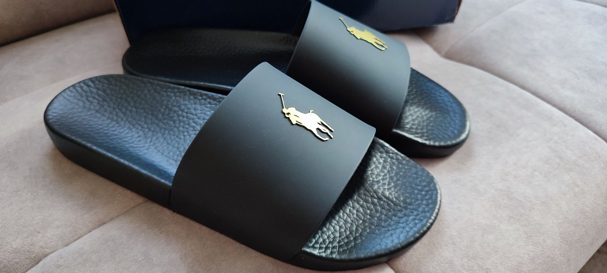 Klapki Ralph Lauren Signature Pony Slide r46