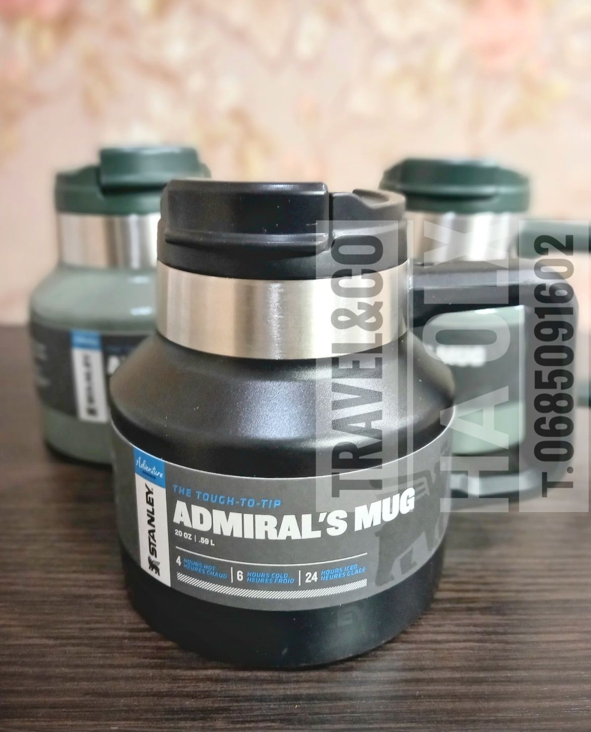 Термос Stanley Admiral's Mug Hammertone 591 мл (термокружка стенлі)