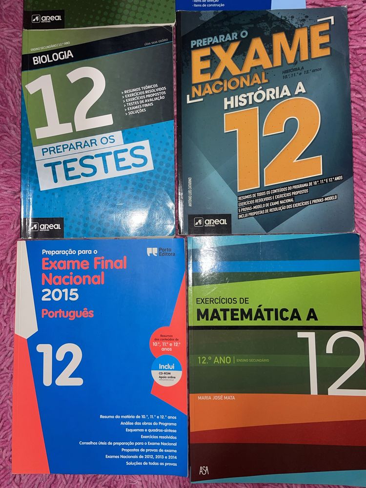 Livros apoio testes e exames 12°ano