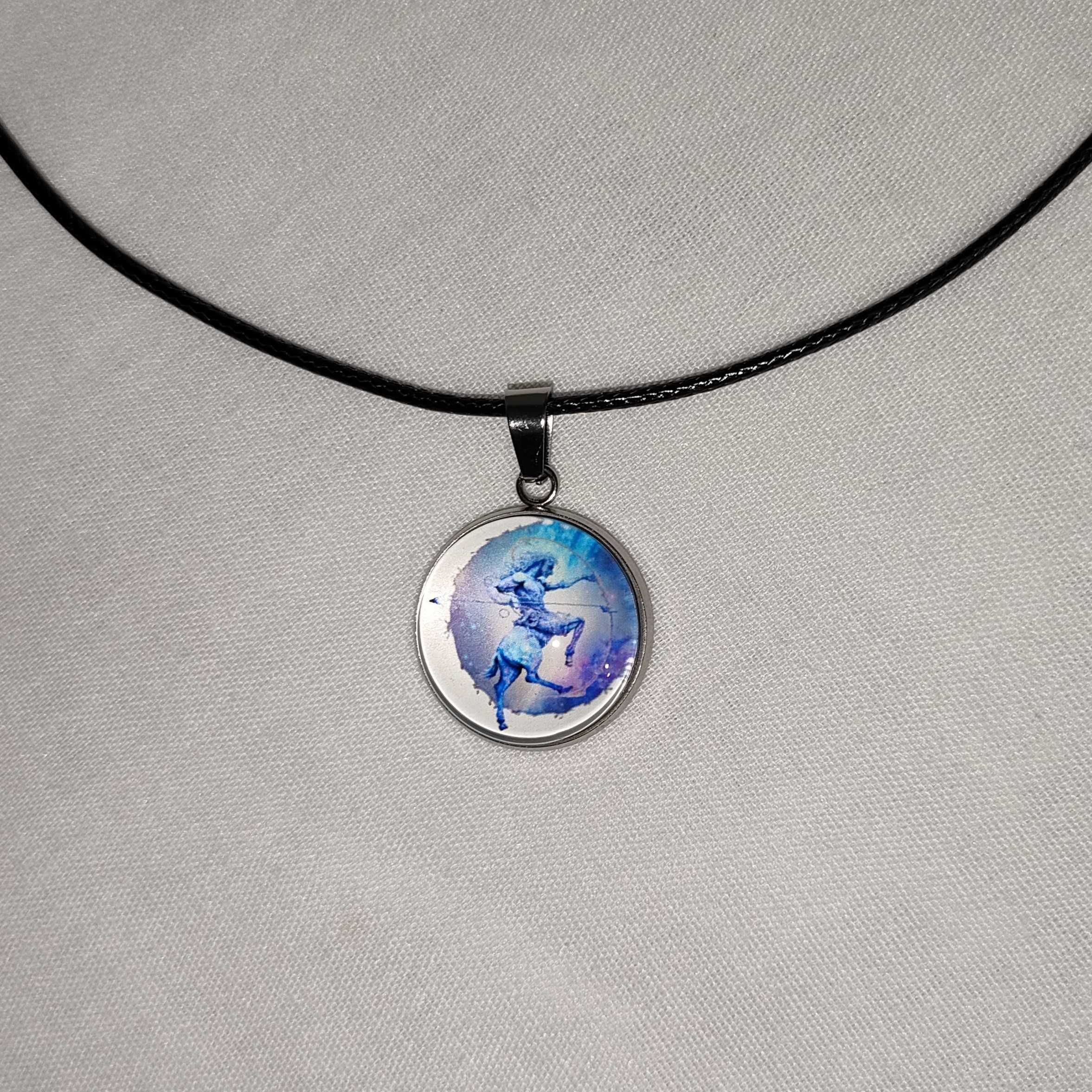 N169 Naszyjnik Strzelec Znak Zodiaku Handmade