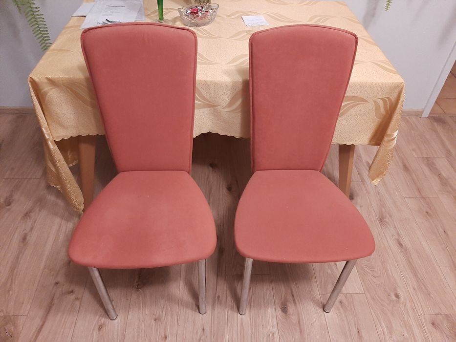 Krzesła welurowe 2 sztuki