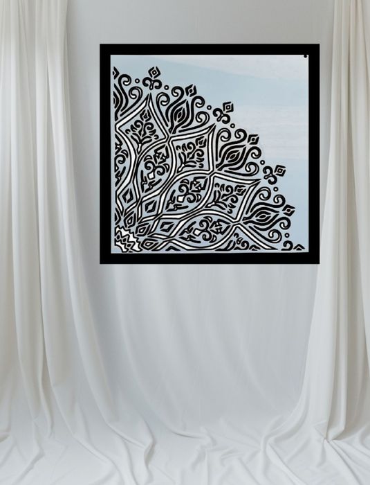 Szablon Mandala -wzór 60x60cm szablon 30x30cm, malarski tynk, DIY C21