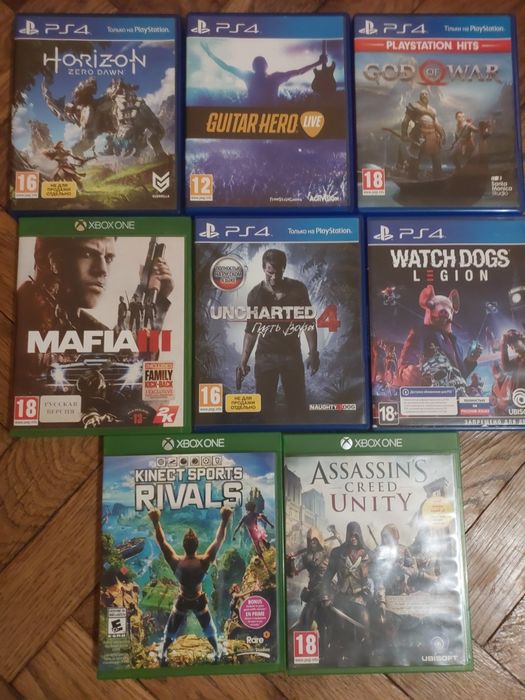 Игри/ігри xbox one/ps4 mafia3/rivals/watch dogs/god of war/horizon