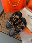 р36-40 Шльопанці Hermes Chypre Leo Chèvre Velours