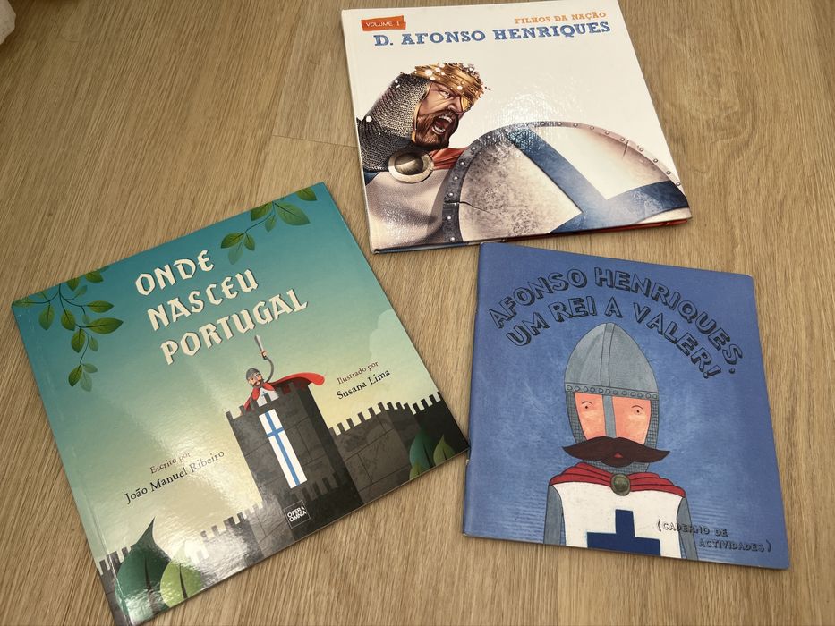 Conjunto 3 livros sobre Afonso Henriques / Guimaraes