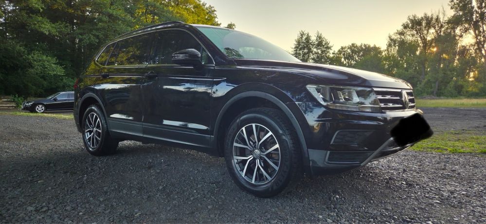 OKAZJA! CZARNA PERŁA! 7-osobowy VW Tiguan, białe skóry, 2019