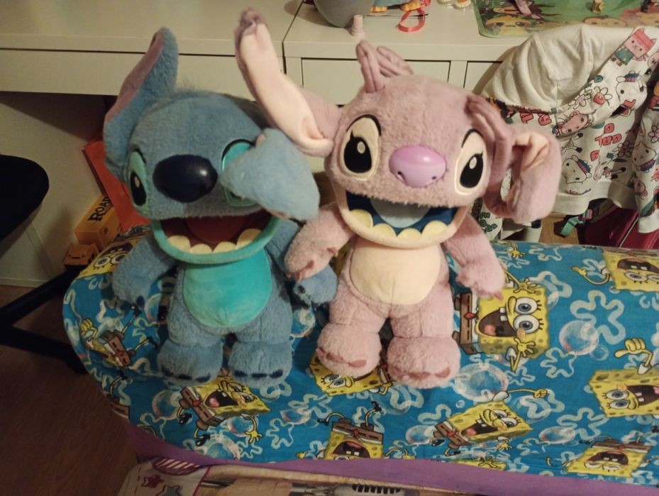 Interaktywne pacynki Stich i Angel