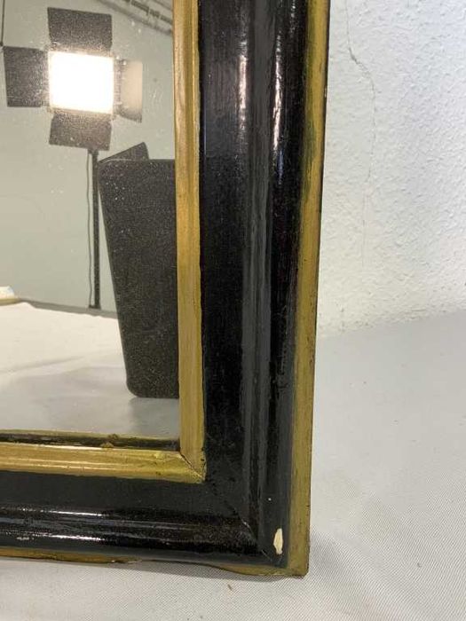 Espelho Vintage Preto/Dourado