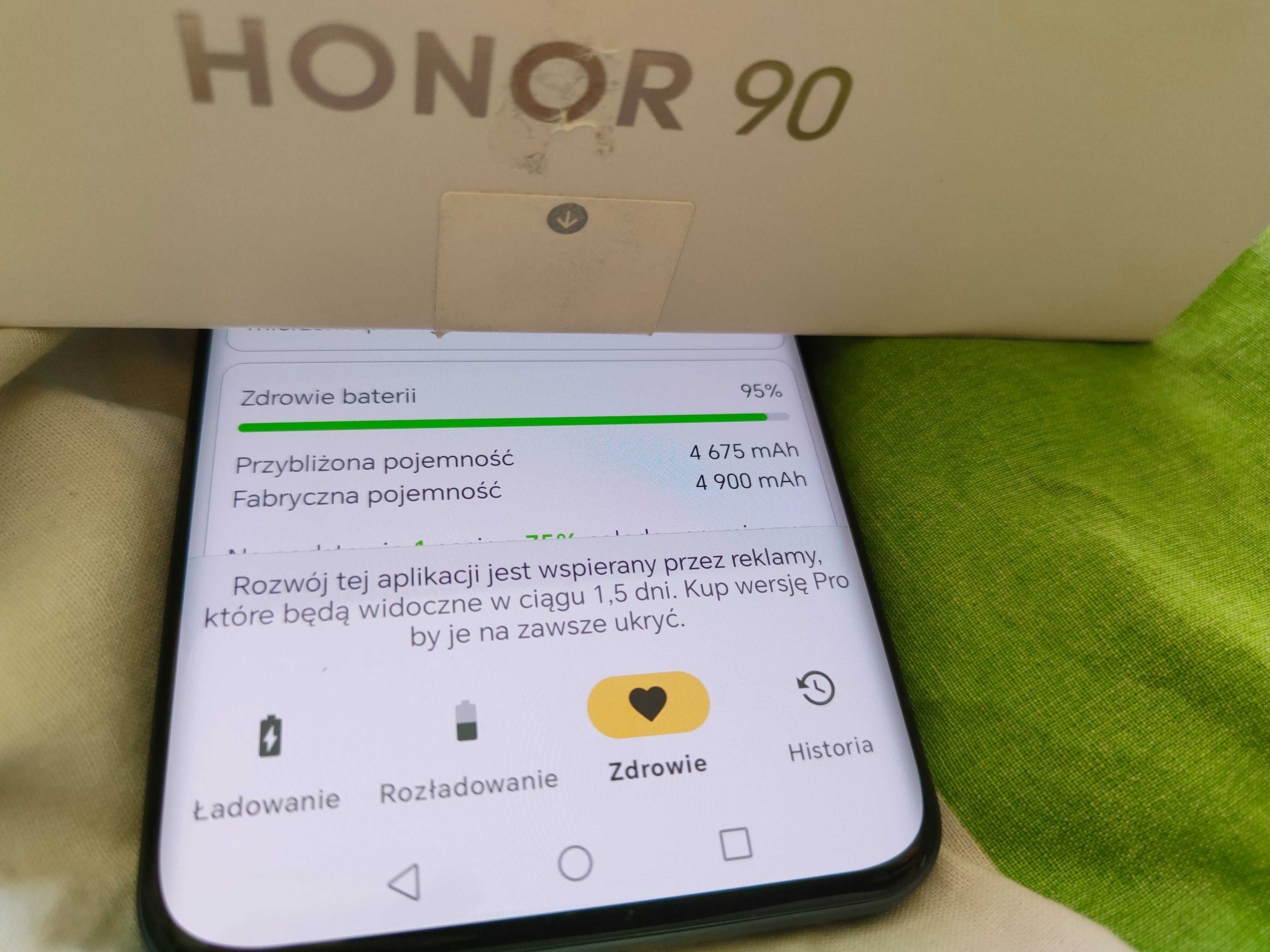 Honor 90 stan idealny euro rtv 256GB Snapdragon AMOLED 120Hz Gw 04.26
