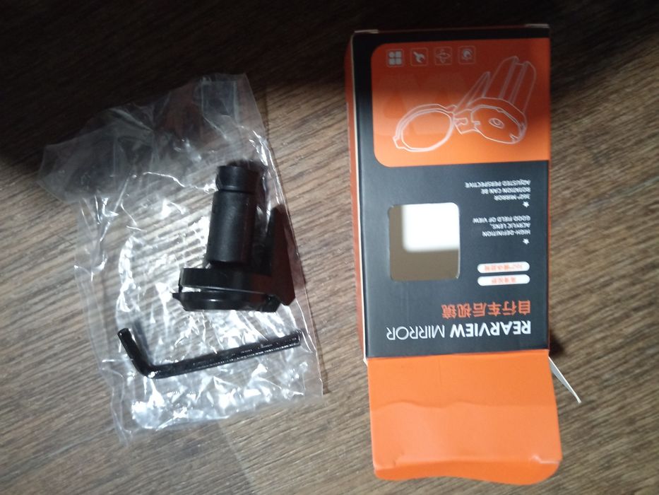 Мини зеркало на торец руля вело мото самокат и др