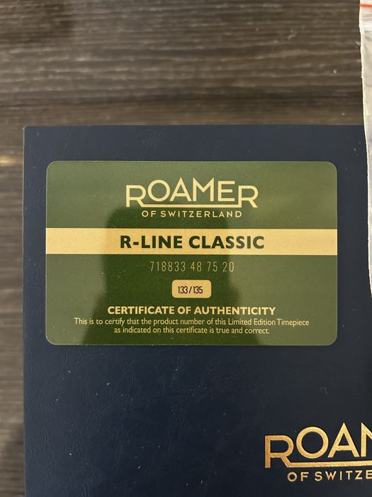 Roamer R-line Classic No.133/135 Limited Edition