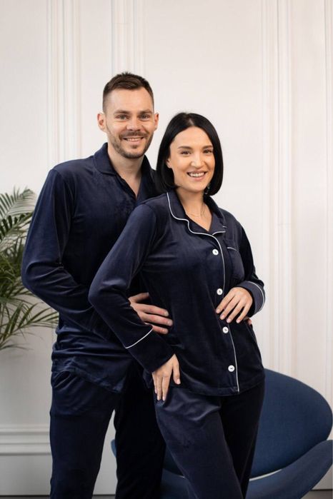 Чоловіча піжама велюрова/ тепла піжама чоловіча