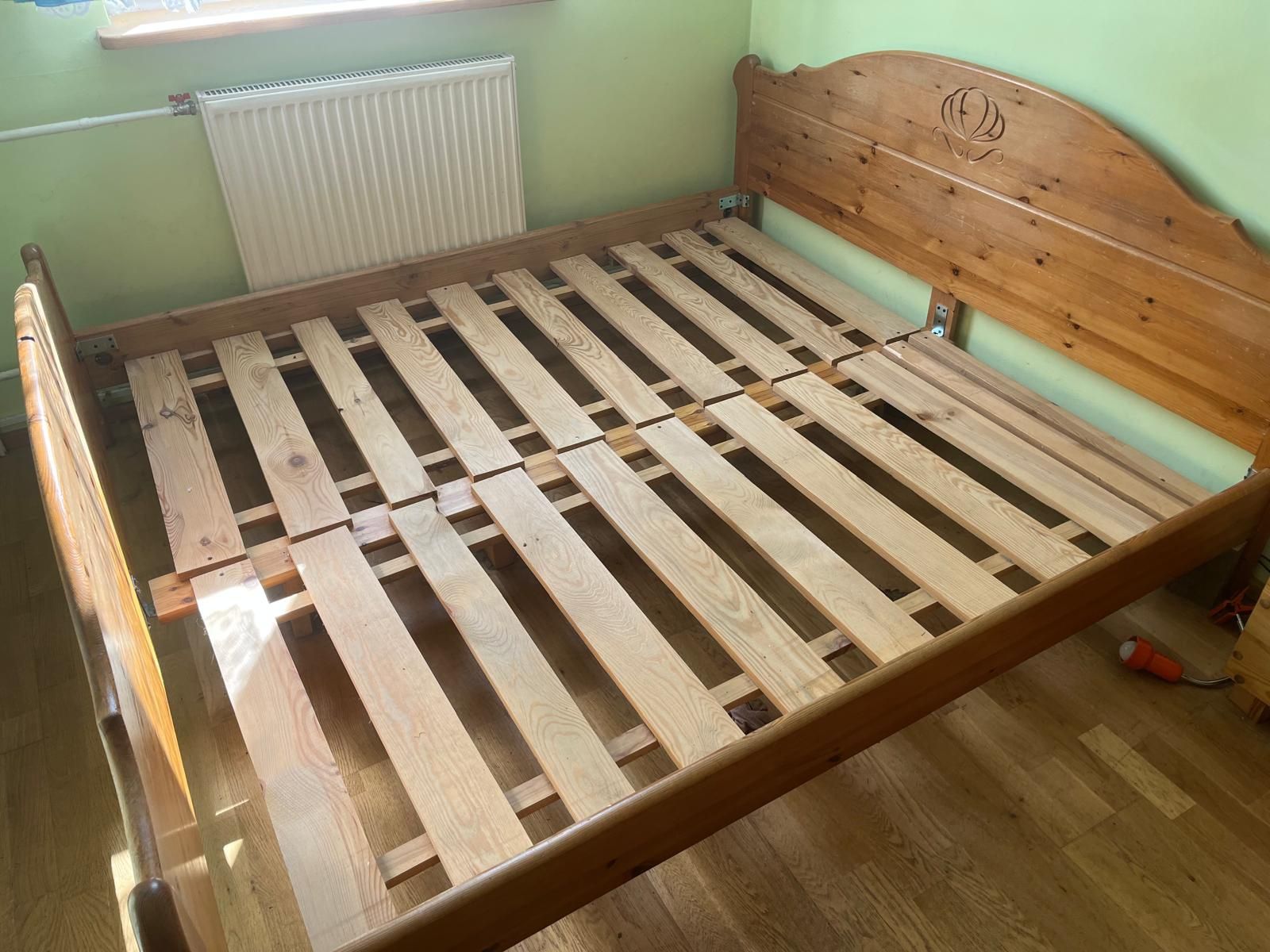 Łóżko łoże drewniane boho rustykalne