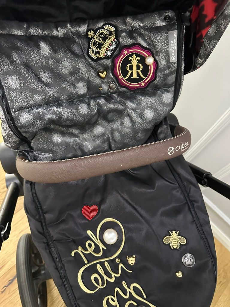Wózek cybex prime plus fotelik spacerowka spiworek