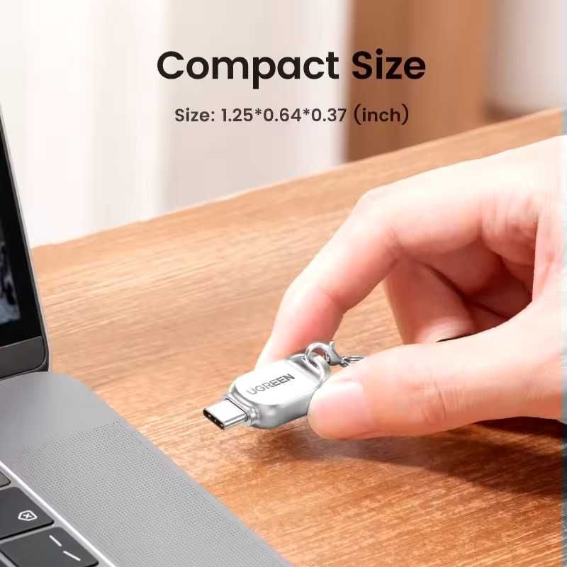 Картрідер UGREEN CM331 USBC – Micro SD/TF карт до 2ТБ 5 Гбіт/с (15513)
