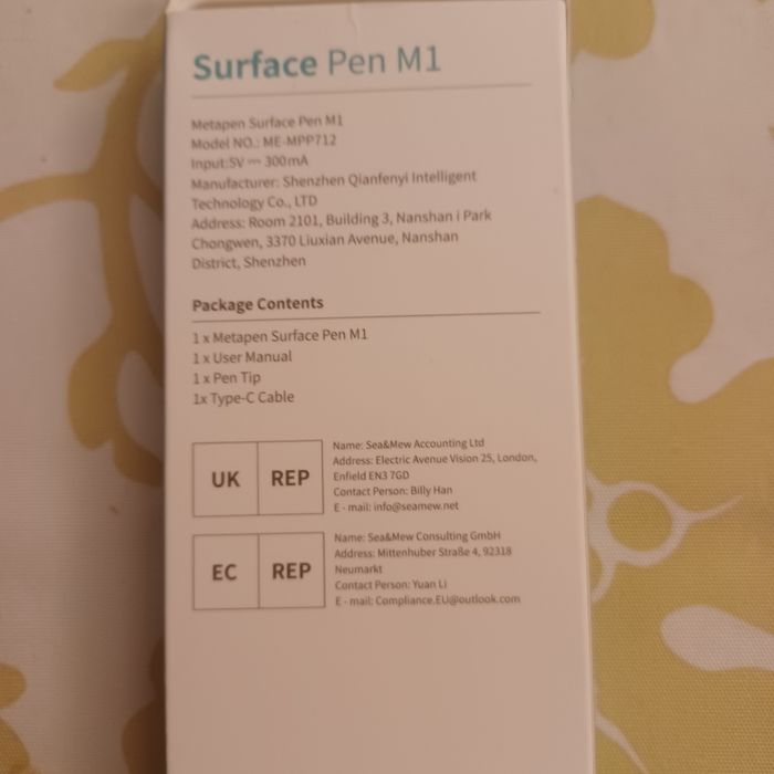 Caneta stylus Surface Pen M1