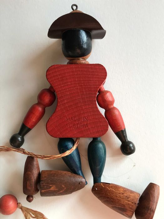 Boneco em Madeira - VIntage