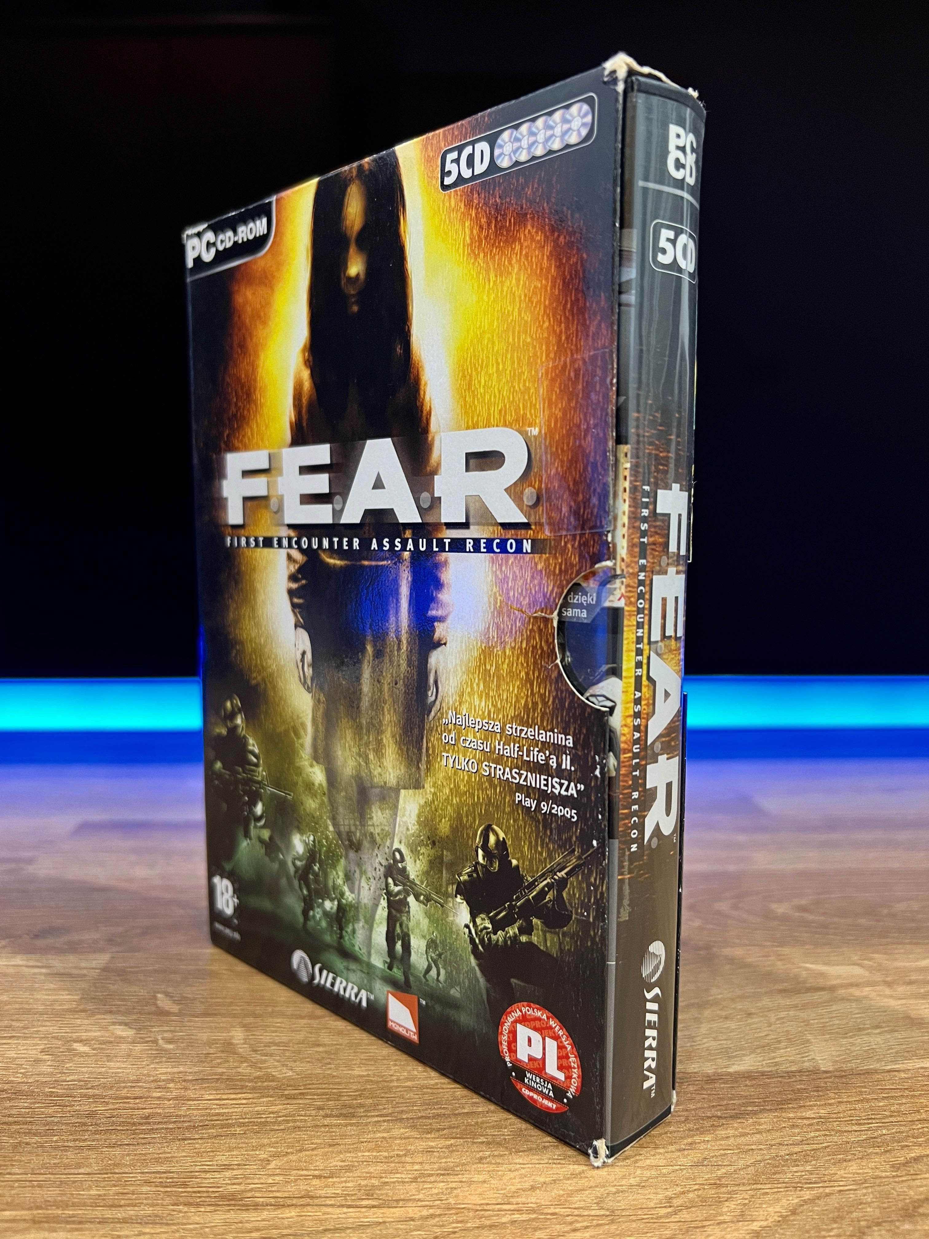 FEAR 1 (PC PL 2005) slipcase BOX kompletne premierowe wydanie