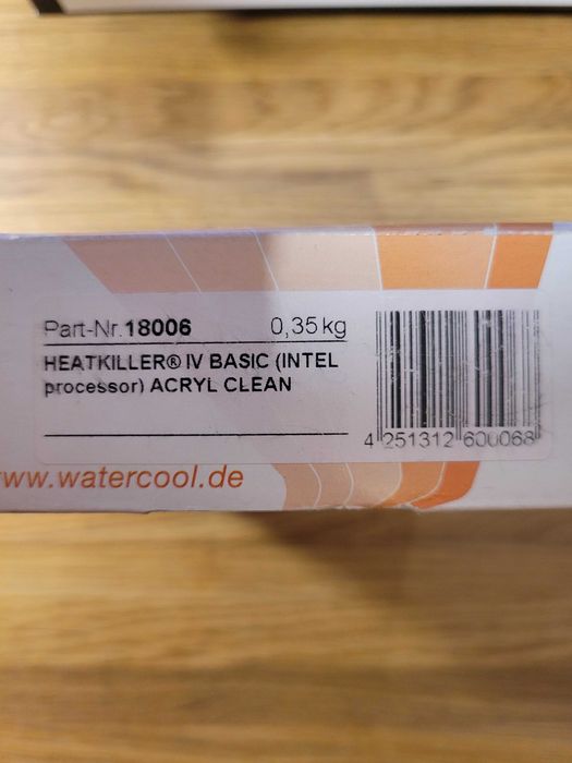 Watercool Heatkiller IV Basic ACRYL CLEAN (INTEL LGA 1X00)