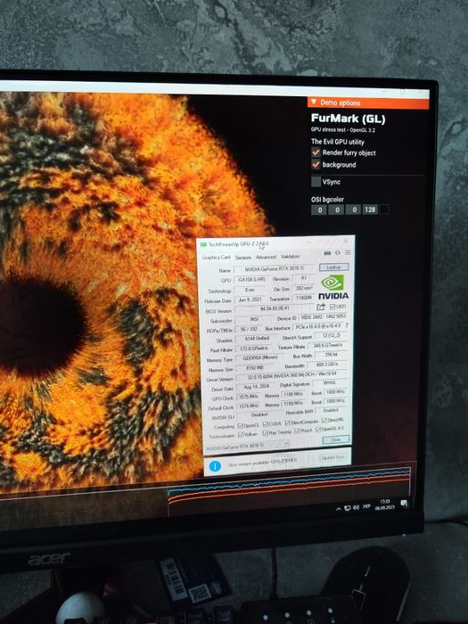 Відеокарта MSI RTX 3070 ti ventus 3x 8gb oc