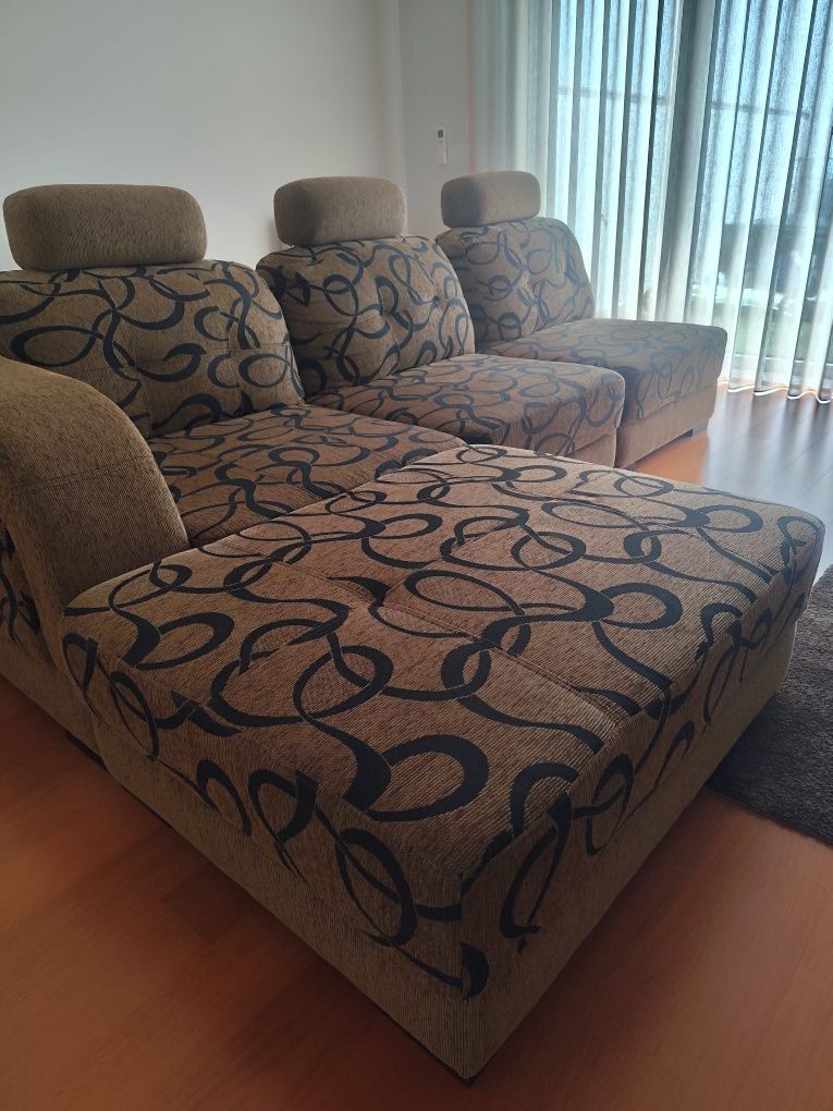 Sofa 3 lugares com chaise