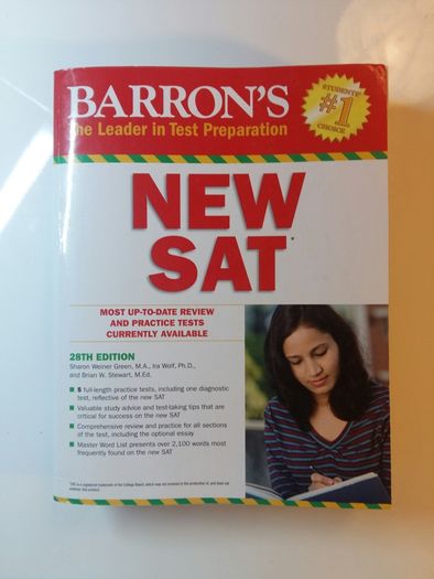 NEW SAT barrons book