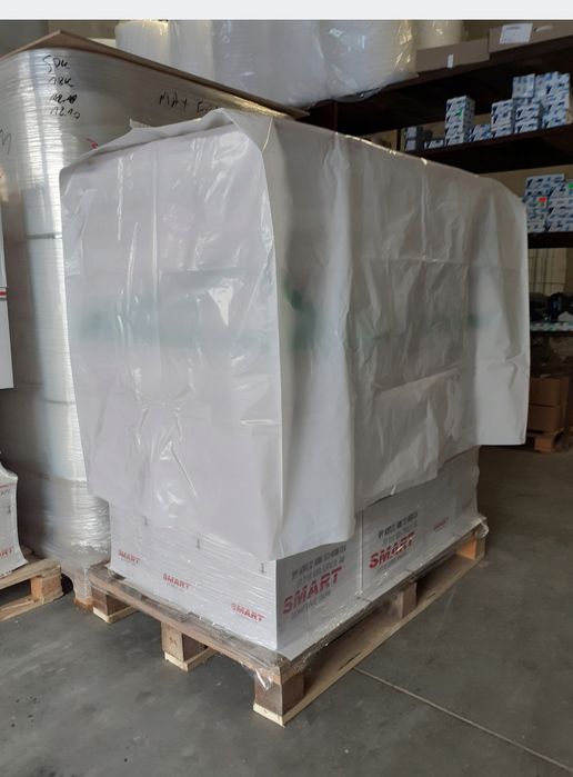 Kaptur foliowy osł. 125 x 90cm, wys. 90cm, 100 mic, kolor biały