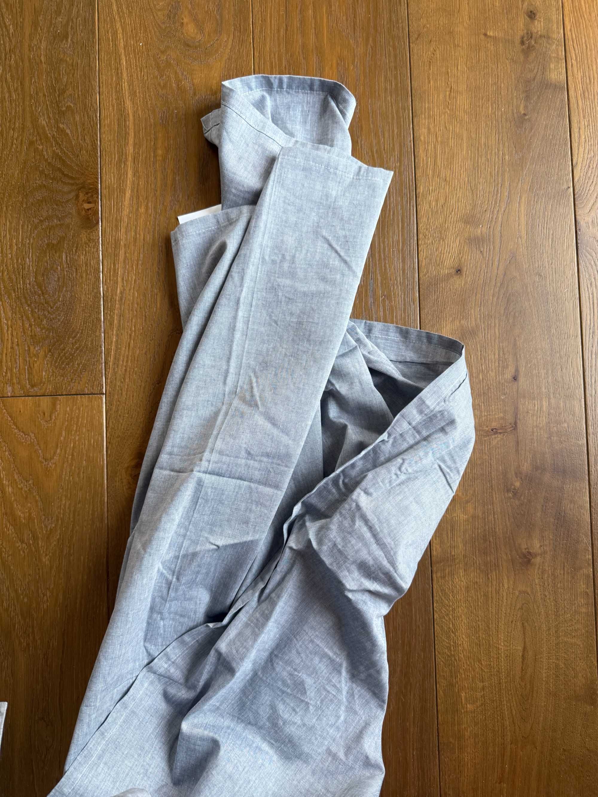 Zasłony Ikea Hannalill niebieskoszare - 145x300 - nowe