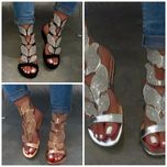 Buty sandały w błyszczące listki zdobione ćwiekami od 35 do 44 różne k