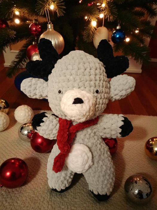 Renifer Pluszak na szydełku