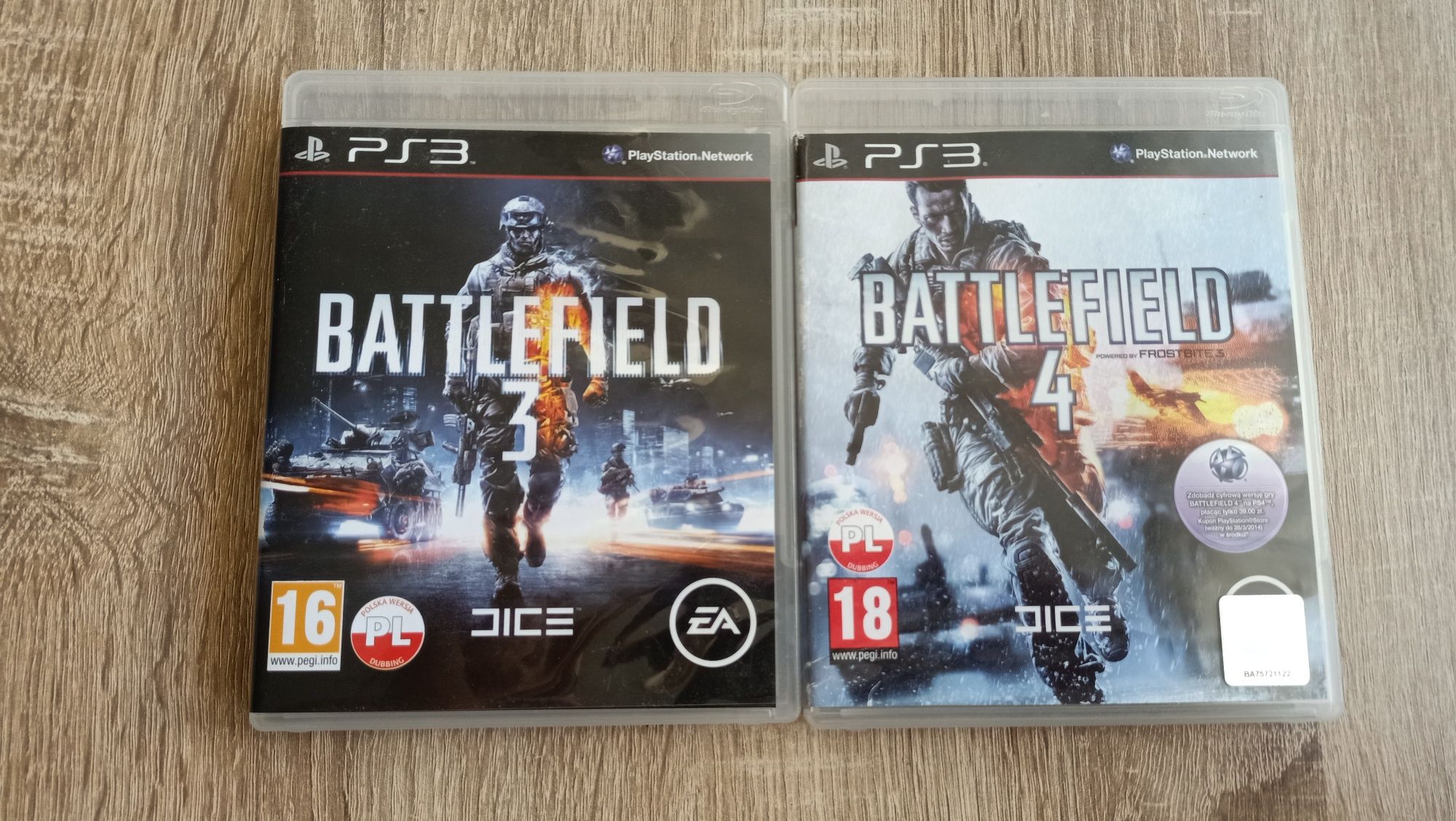 Battlefield 3, Battlefield 4 PS3 komplet