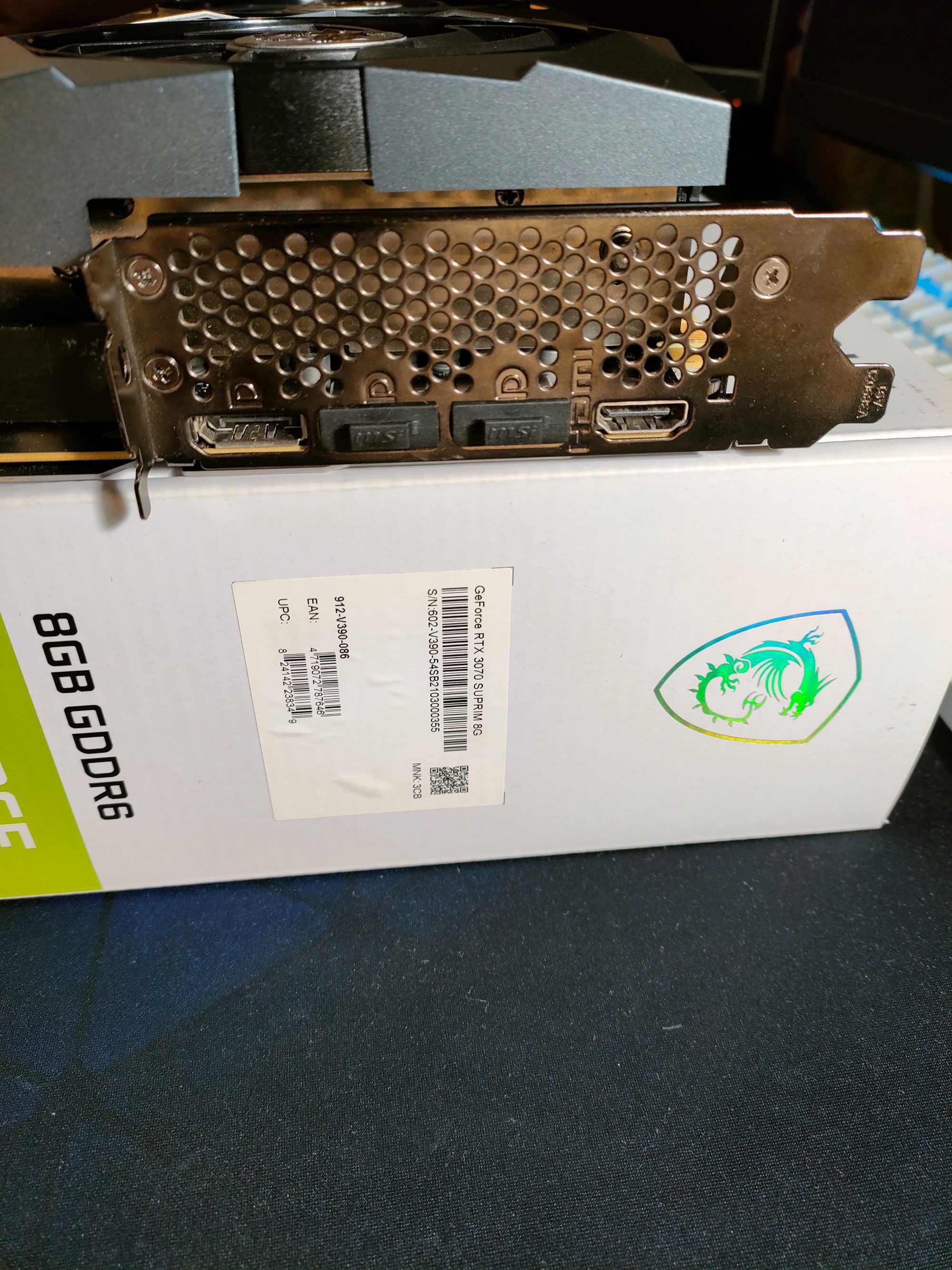 MSI GeForce RTX 3070 SUPRIM 8G