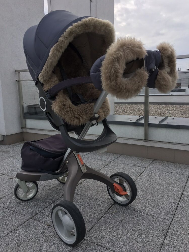 Stokke Xplory v3 wózek gondola spacerówka winter kit śpiworek