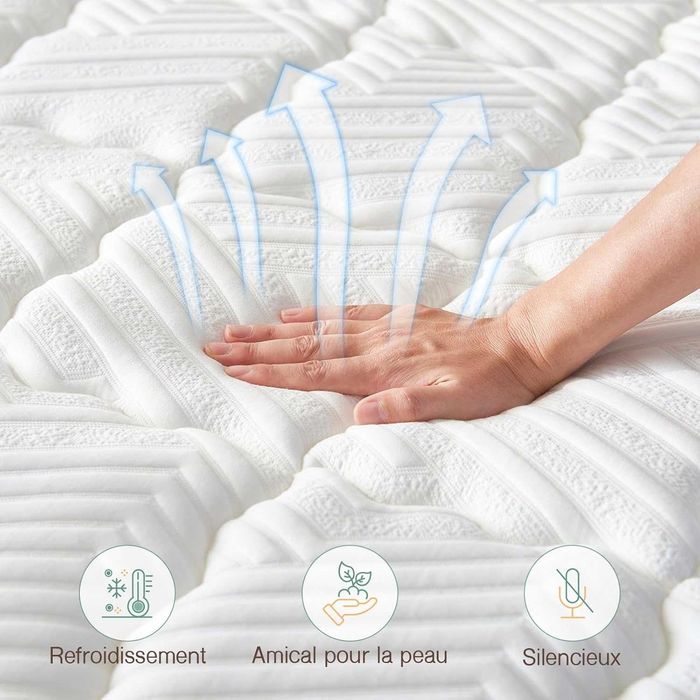 Nowy materac hybrydowy / topper / 7-strefowy / 140x200x24CM !N120!