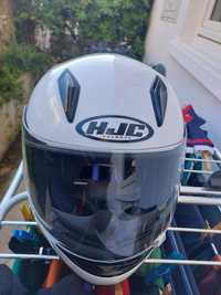 Capacete integral HJC - CL-Y  Branco- Tamanho Criança 53 cm - Novo